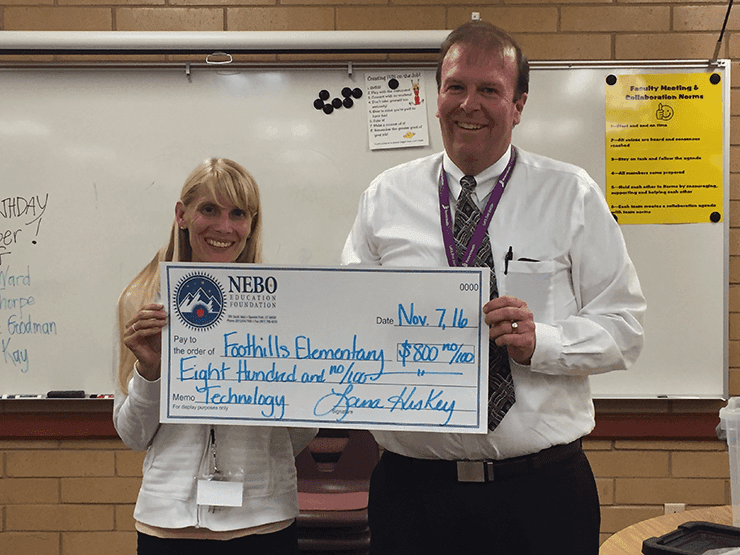 Foothills Elementary: Amy Russell & Scott Barlow 