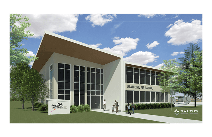 Gail S. Halvorsen Aviation Education Center rendering.