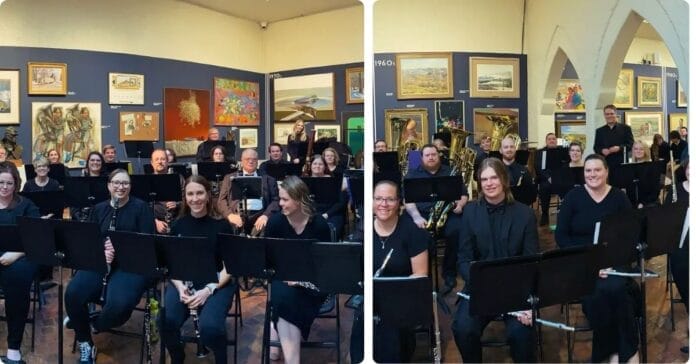 The Art City Concert Band brings holiday cheer.