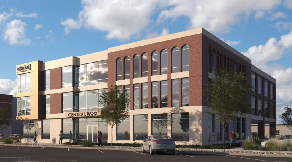 This new building will serve as a temporary bank office before becoming the home to various Central Bank departments and operations.