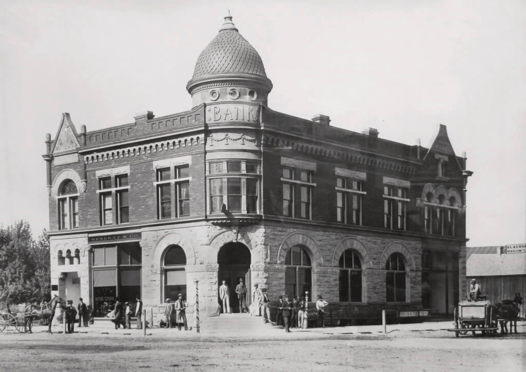 The Central Bank Springville location as established in 1892.