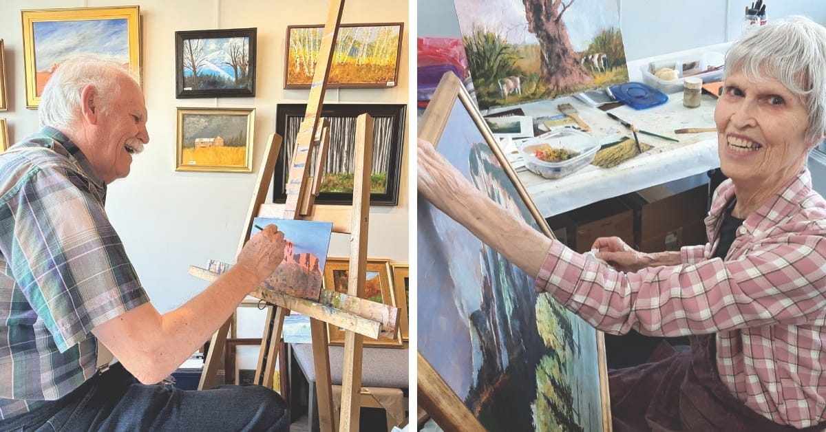 Bill and Marilyn Brown artists Springville.