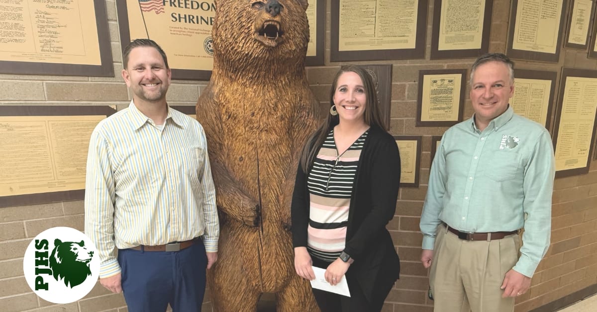Teacher of the Year - Hannah Tervort Payson Junior High School.