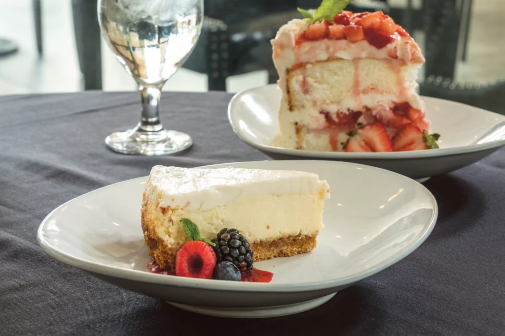 Maglebys cheesecake strawberry chifon cake. Photos by Pete Hansen.