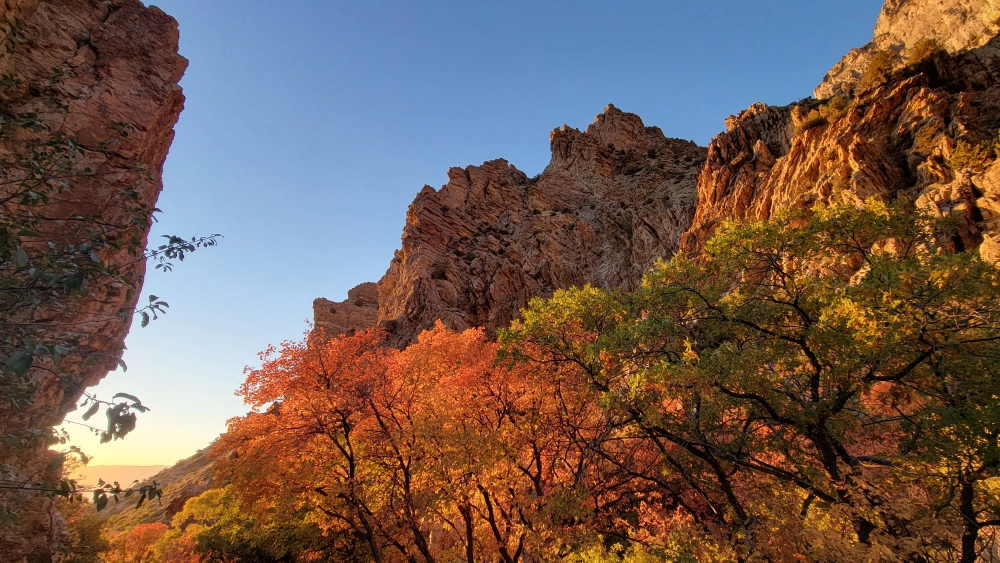 Rock Canyon, Provo Utah, view looking West from near the area known as The Kitchen by the first gate.